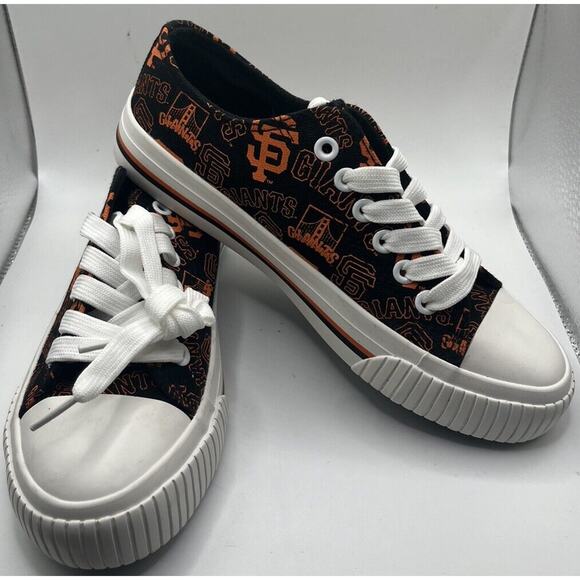 Foco Multicolor San Francisco Giants MLB Lace Up Sneaker Womens Shoes Size 6 - Picture 1 of 9